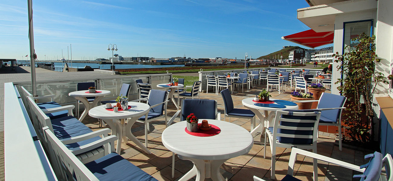 Haus Hanseat Terrasse mit Meerblick